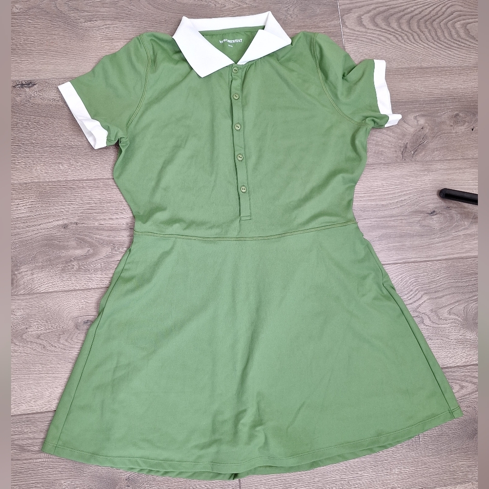 Weworewhat Green/White Romper Dress size XL